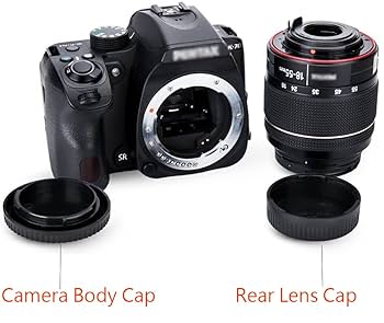 Amazon | カメラボディキャップ&リアレンズカバー Pentax K70
